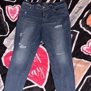 Maurices Blue Skinny Jeans (X-Long Inseam)
